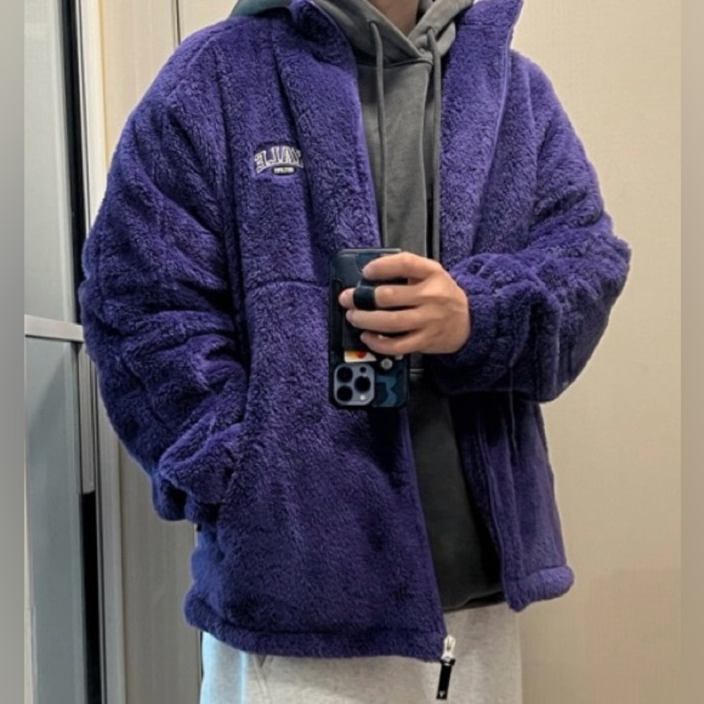 YALE college 2 TONE ARCH BOA TRACK JACKET